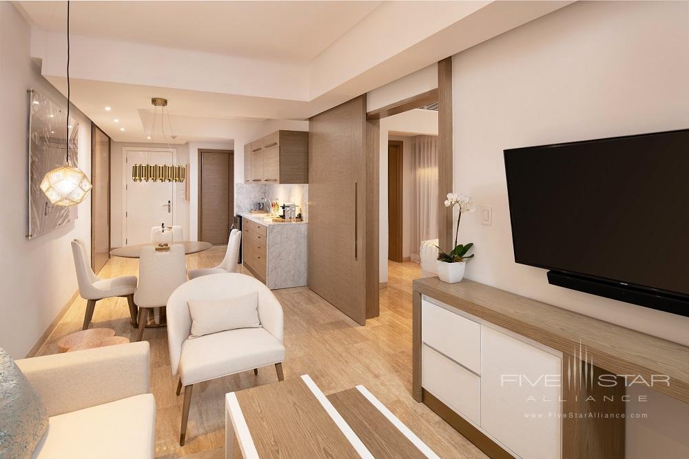 One Bedroom Suite Living at The Grand Reserve at Paradisus Palma Real, Punta Cana, Dominican Republic