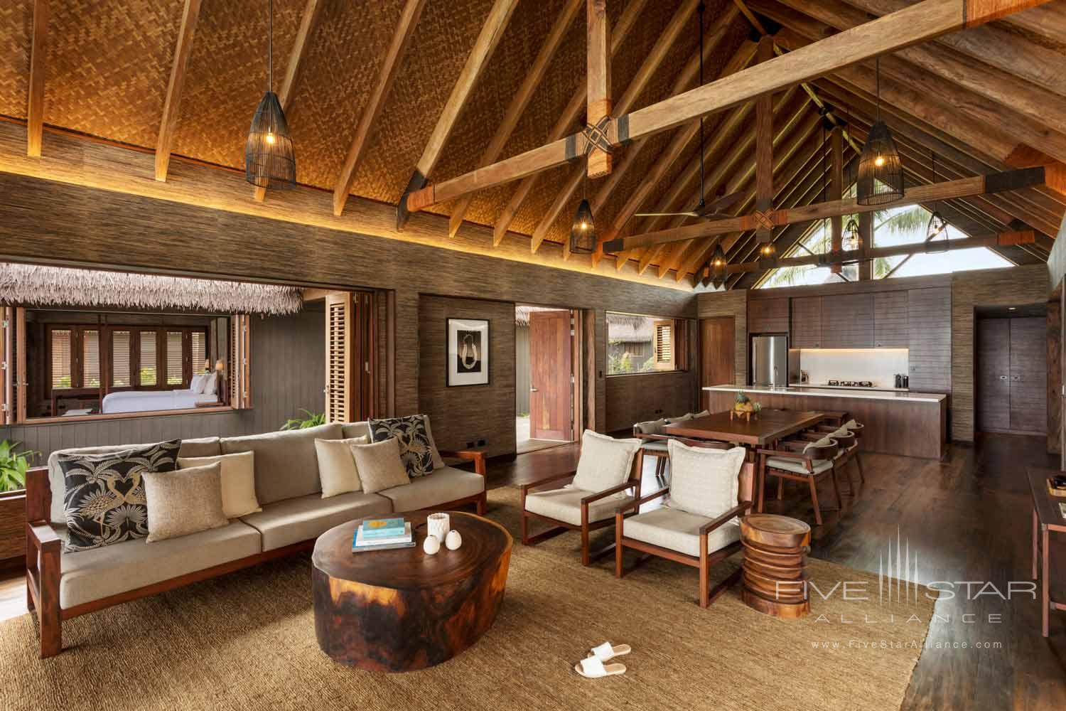 Villa Lounge at Six Senses Fiji, MALOLO ISLAND, FIJI ISLANDS