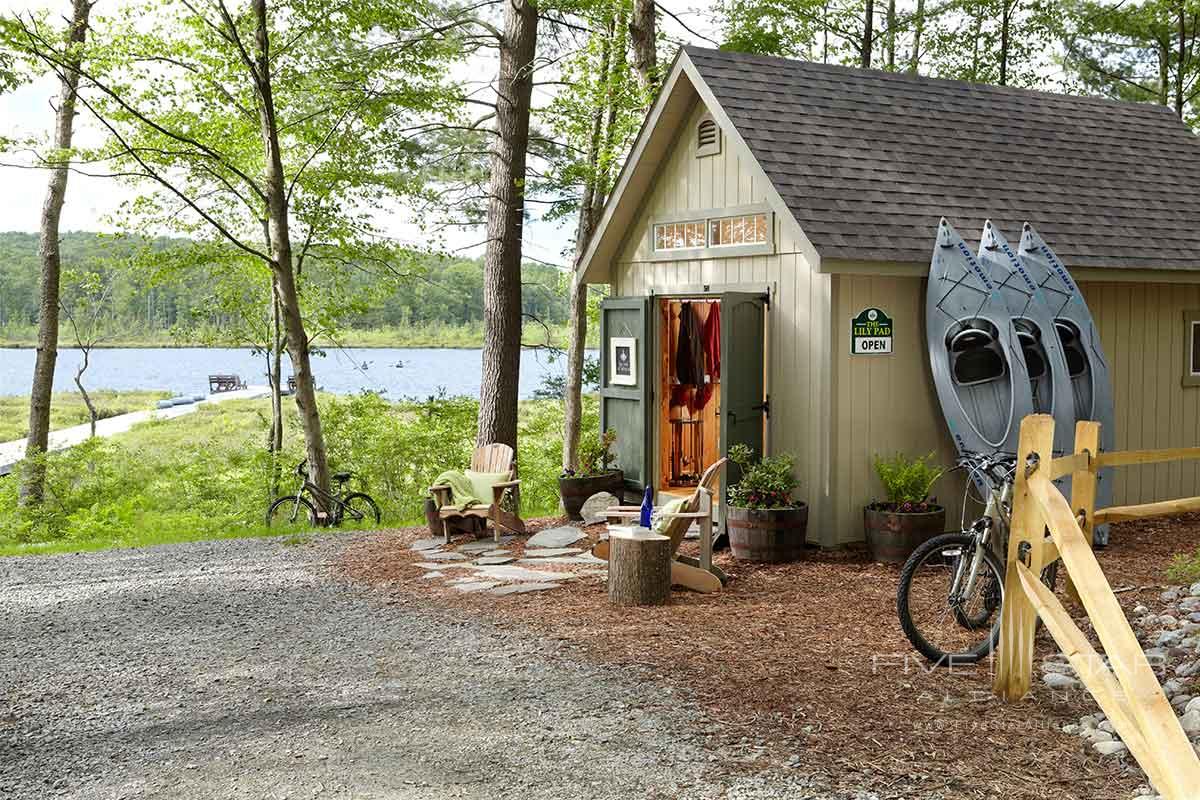 Lake Kayaks at The Lodge at Woodloch in Hawley