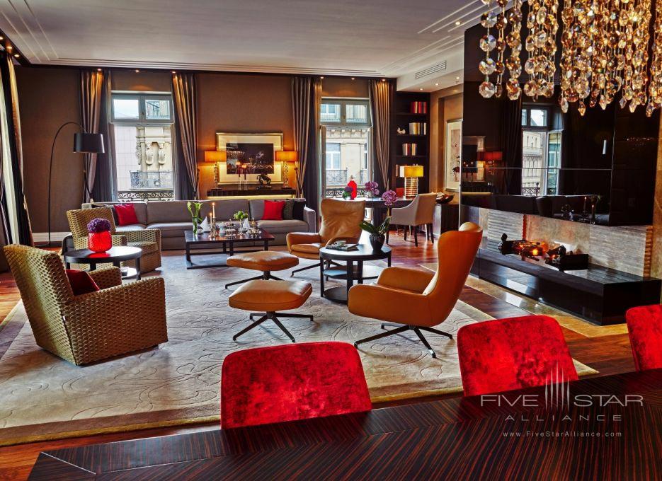 Suite Lounge at Steigenberger Frankfurter Hof, Germany