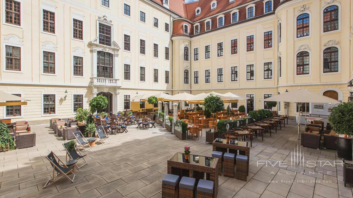 Courtyard at Hotel Taschenbergpalais Kempinski Dresden, Germany