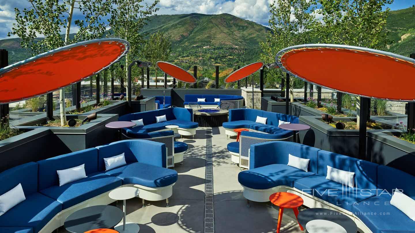 Deck Lounge at W Aspen, CO