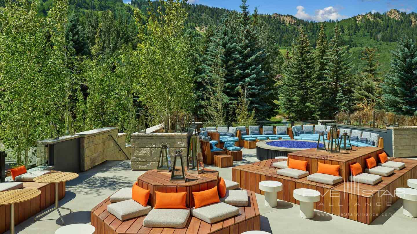 Living Room Terrace at W Aspen, CO