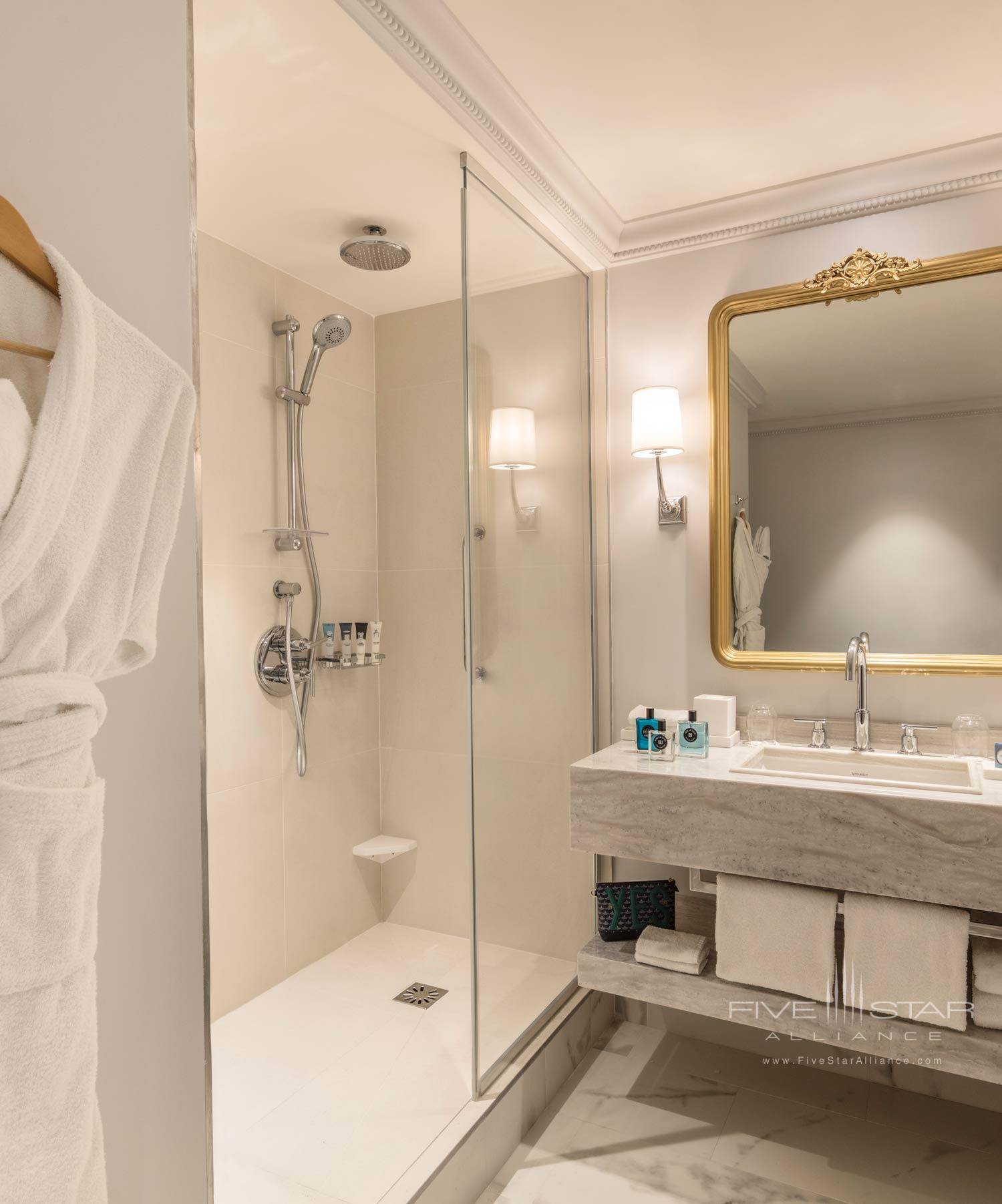 Guest Bath at Hotel du Louvre, Paris