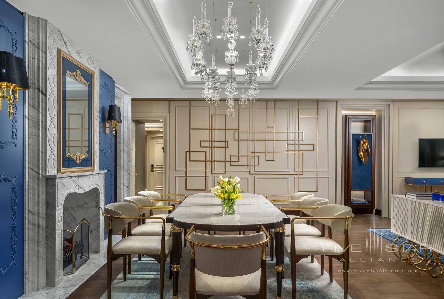 Suite Dining at Ritz Carlton Istanbul, Turkey