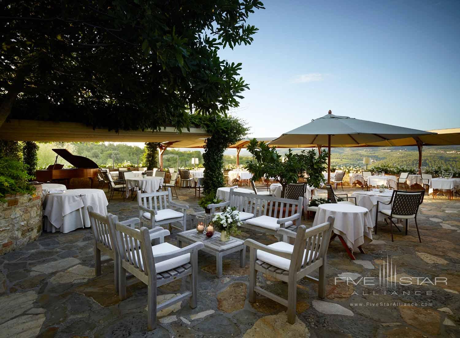 Terrace Dine at Hotel Le Fontanelle, Italy
