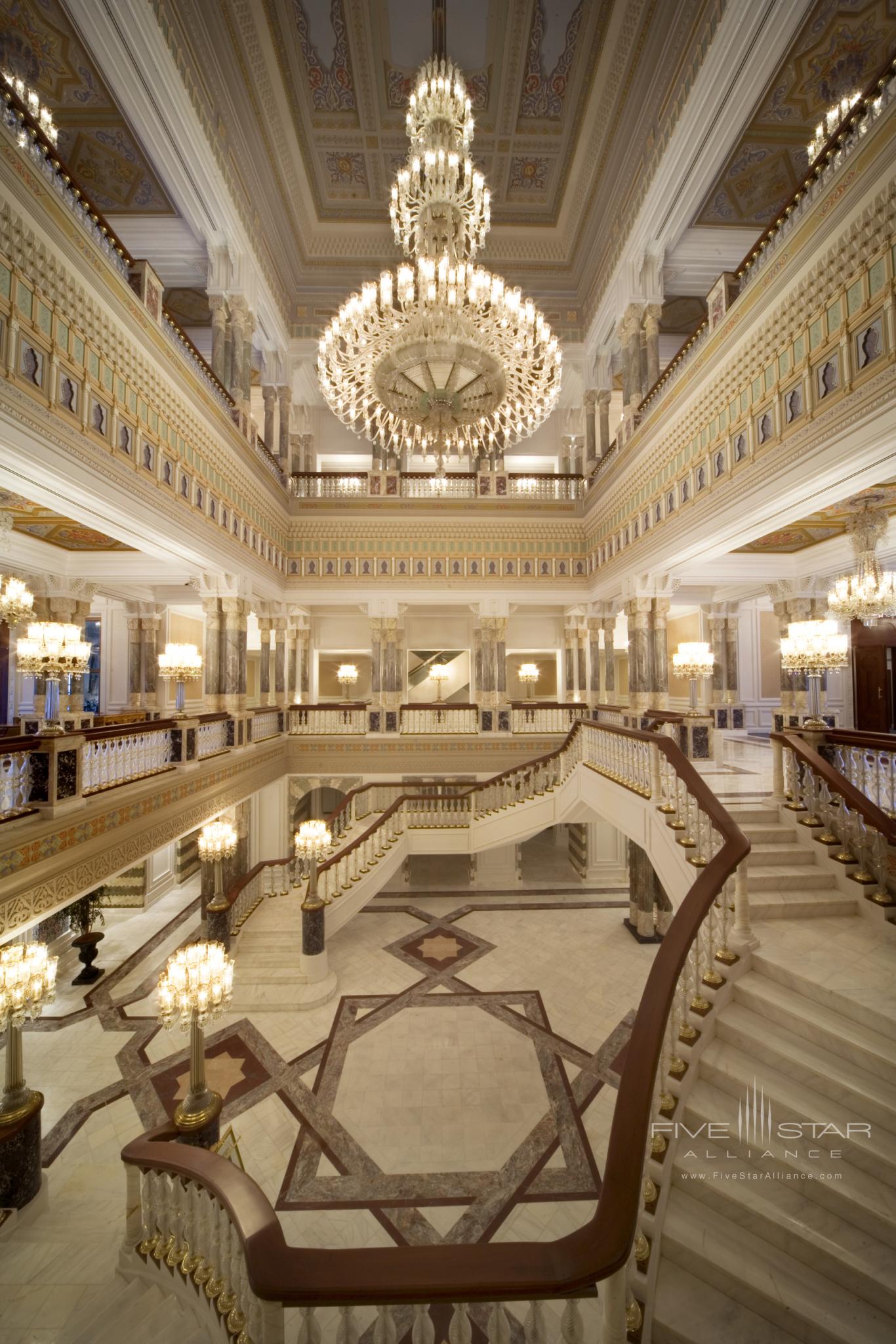 Atrium at Ciragan Palace Kempinski Istanbul