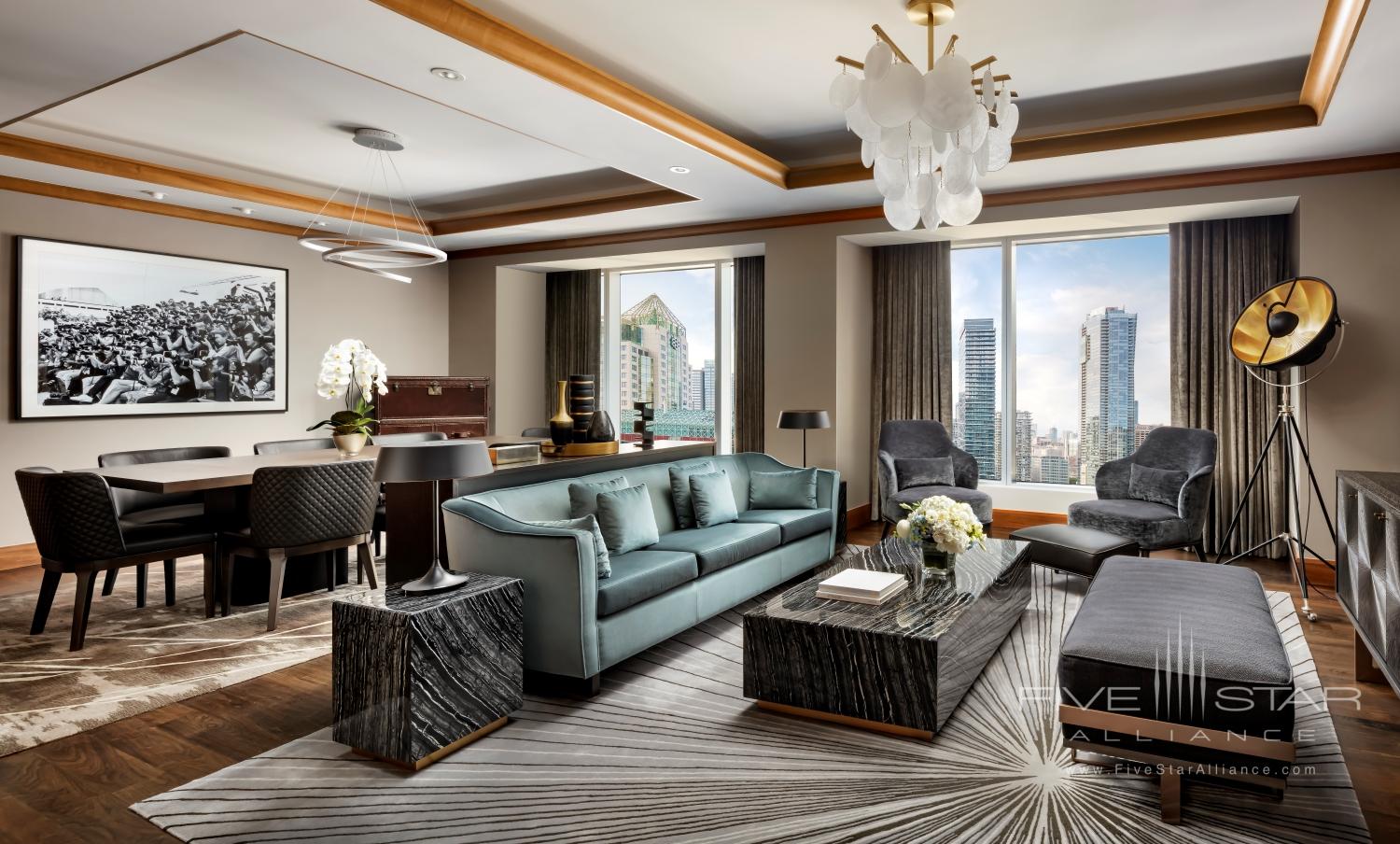 Wellington Suite Living Room at The Ritz-Carlton, Toronto