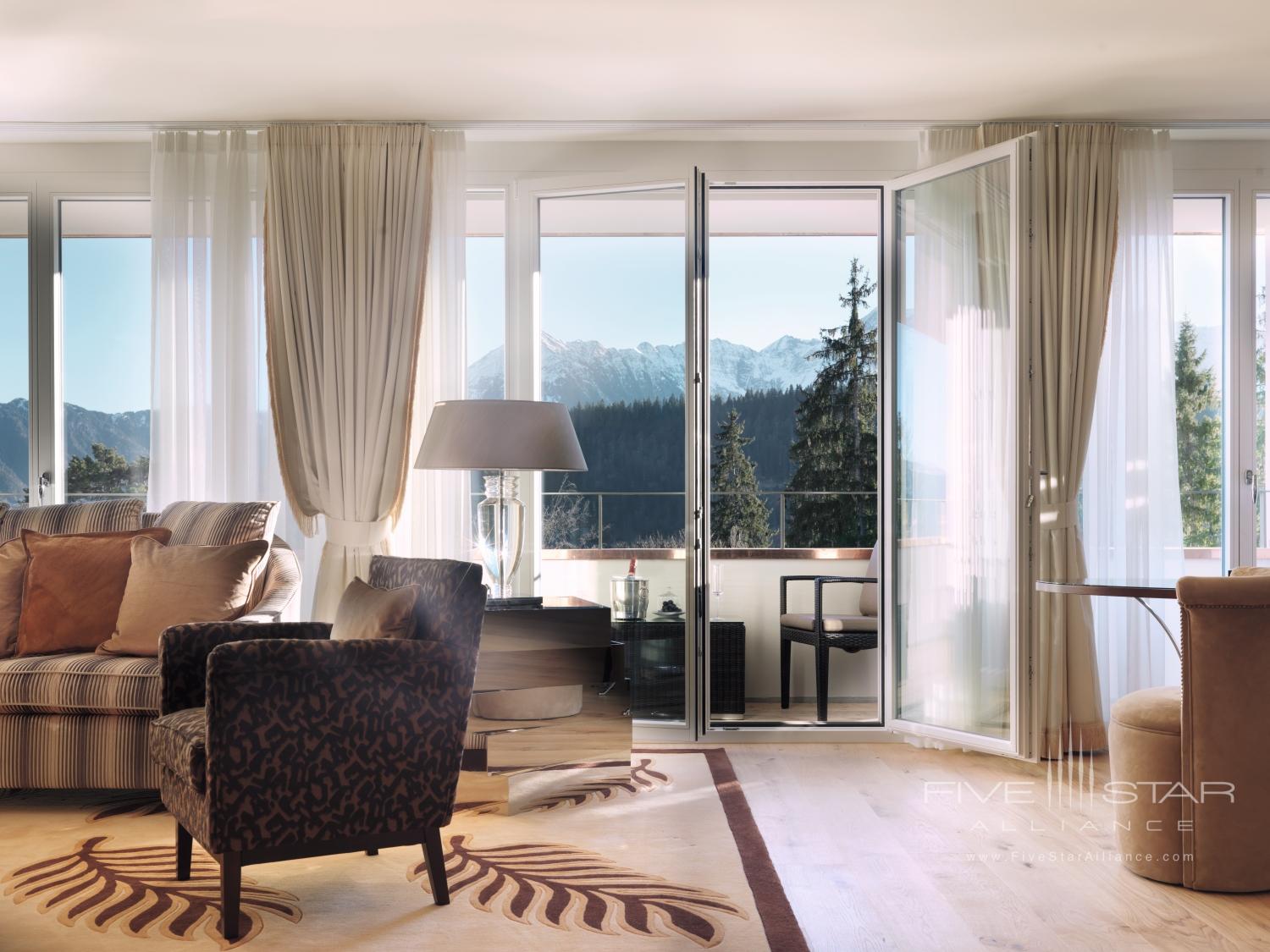 Waldhaus Flims Wellness Resort Presidential Suite Living Room