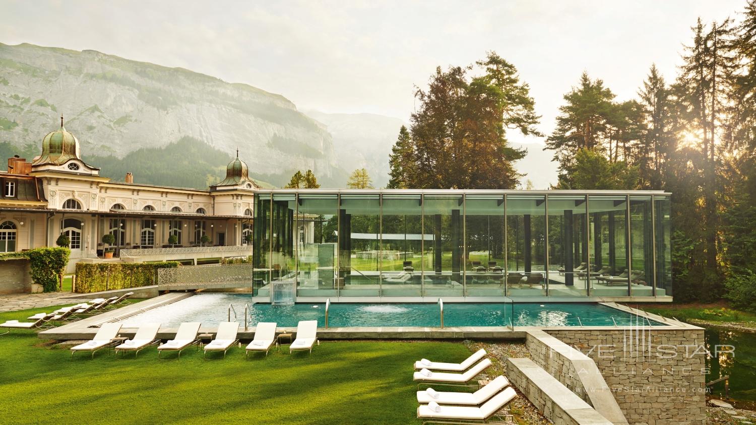 Waldhaus Flims Wellness Resort and Pool Area