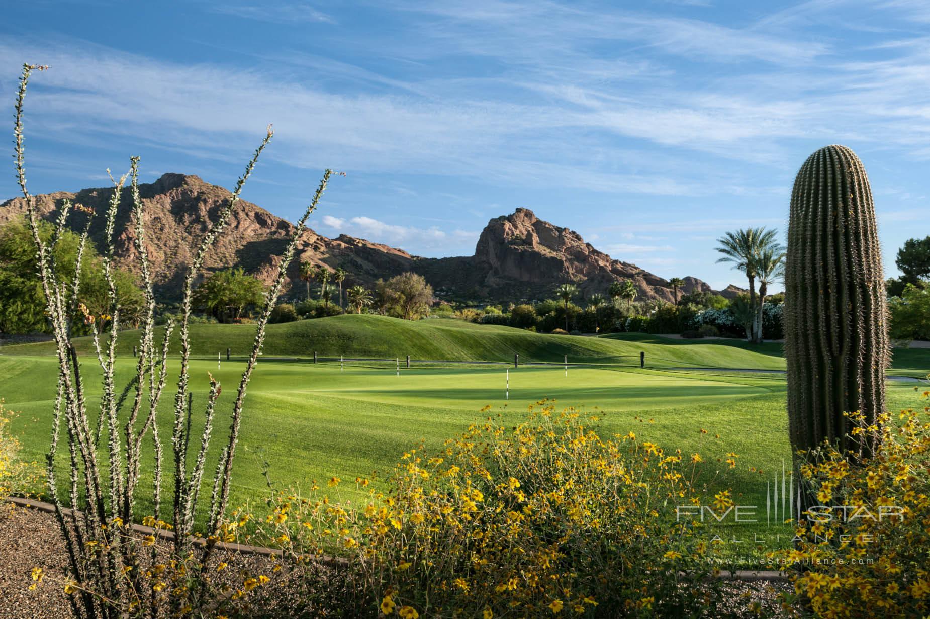 The Short Course Putting Green at Mountain Shadows Resort Scottsdale