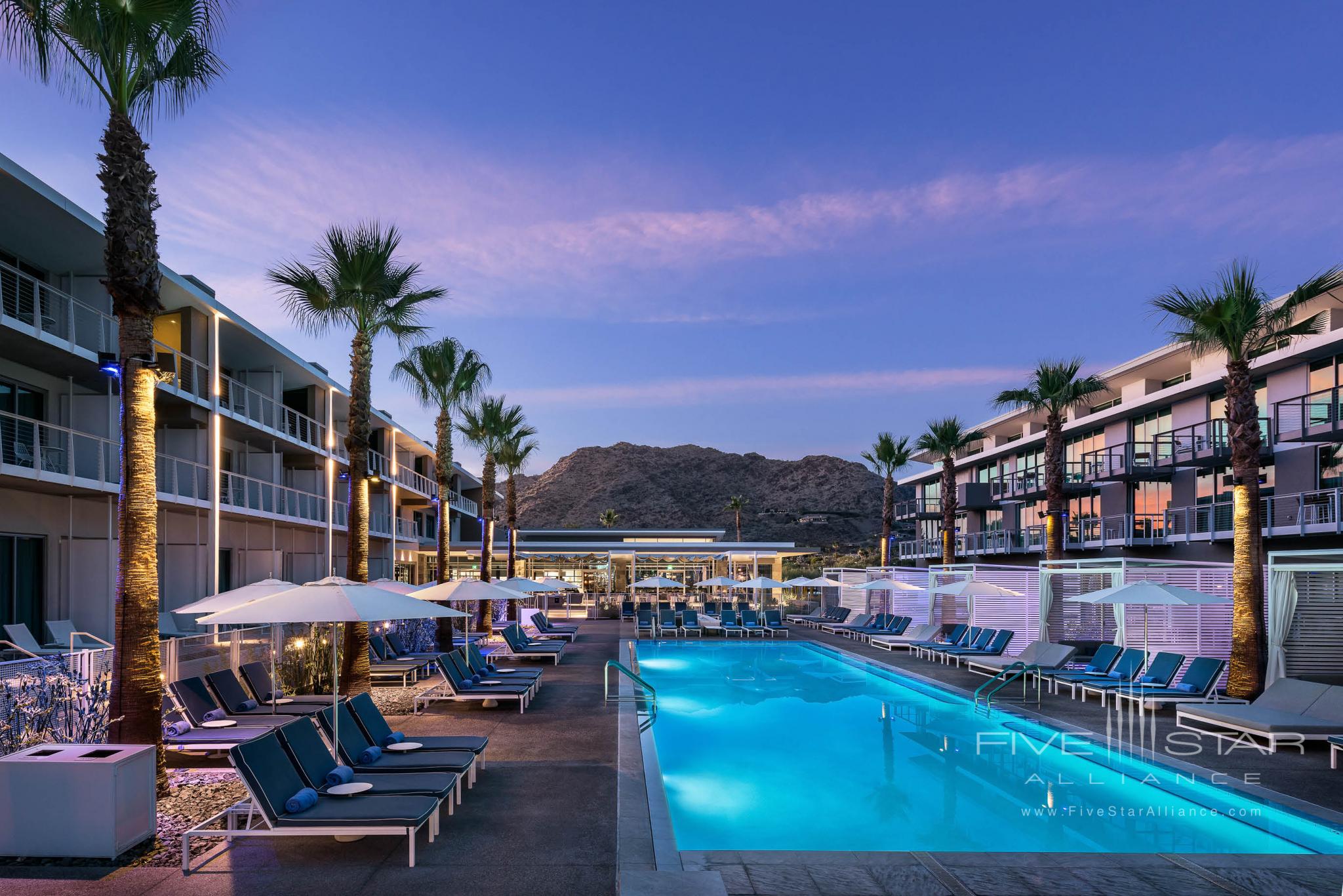 Mountain Shadows Resort Scottsdale Pool at Dusk