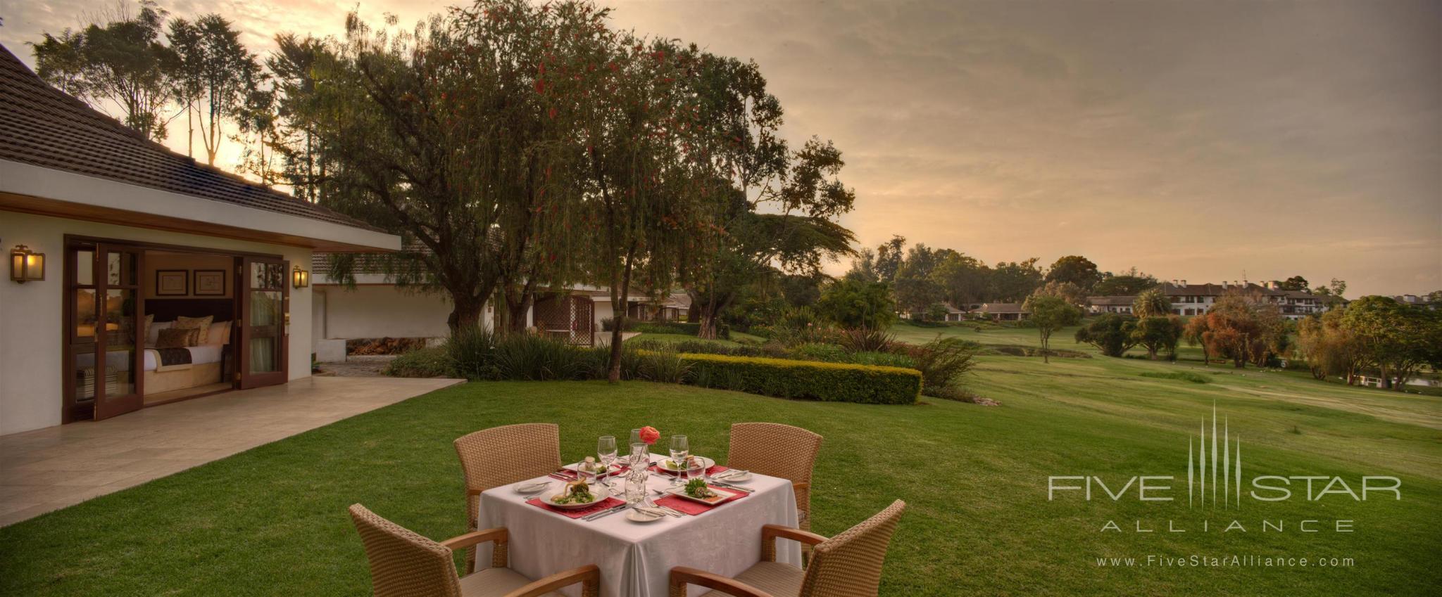 Dinner on the William Holden Cottage patio