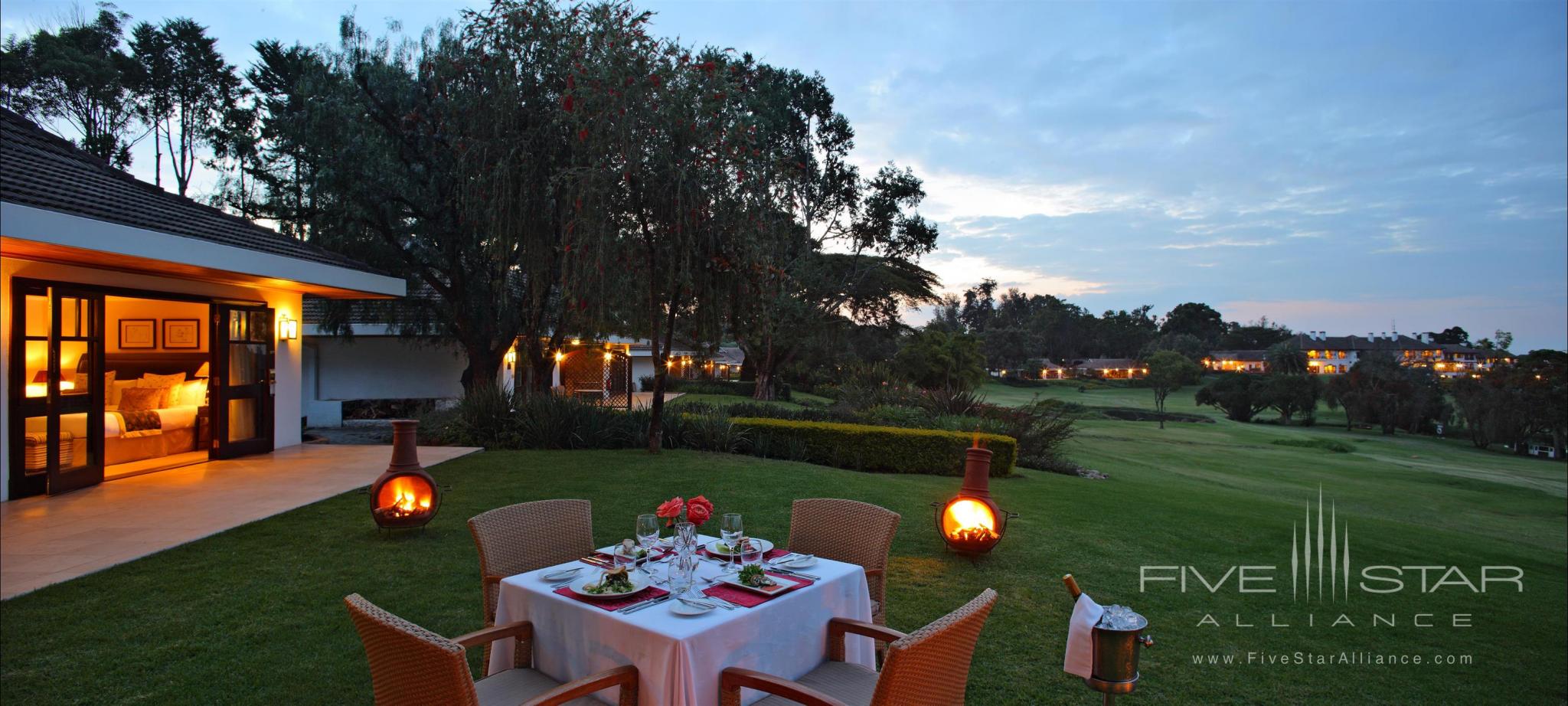 Dinner on the William Holden Cottage patio