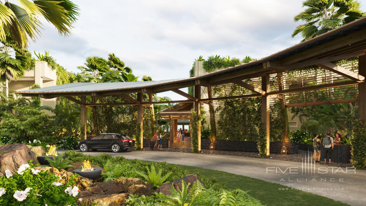 Entryway at 1 Hotel Hanalei Bay, Princeville Kauai