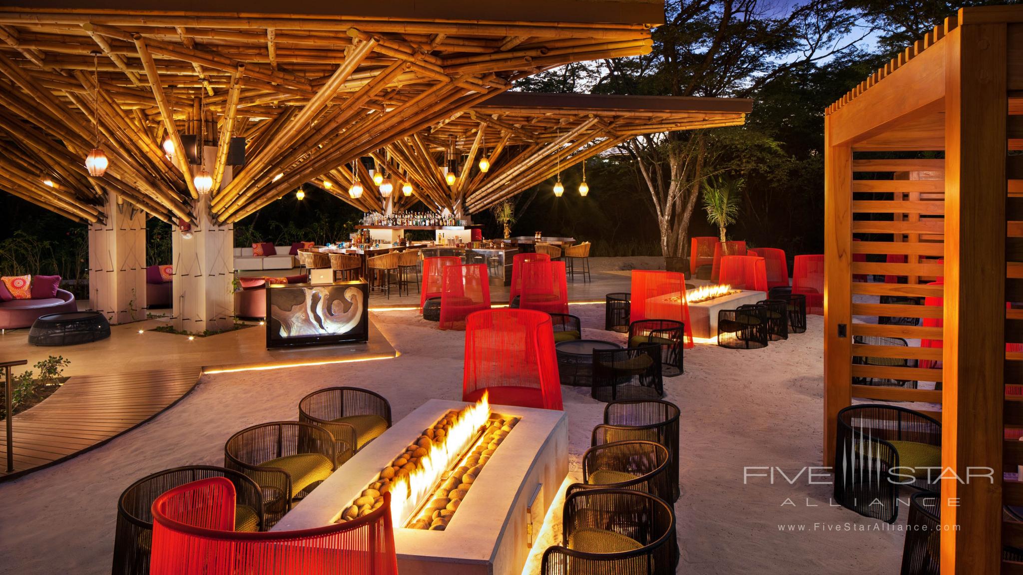 Beachclub Firepits at W Costa Rica Reserva Conchal