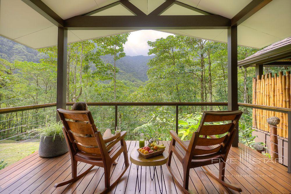 Suite with Private Deck and Cloud Forest Views at El Silencio Lodge