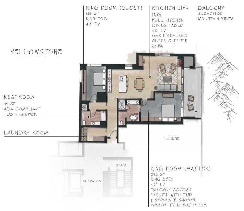 Yellowstone 2-Bedroom Suites