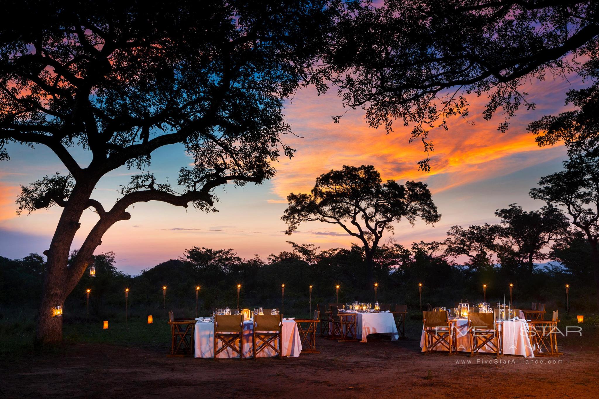 Ulusaba Rock Lodge Bush Dinner