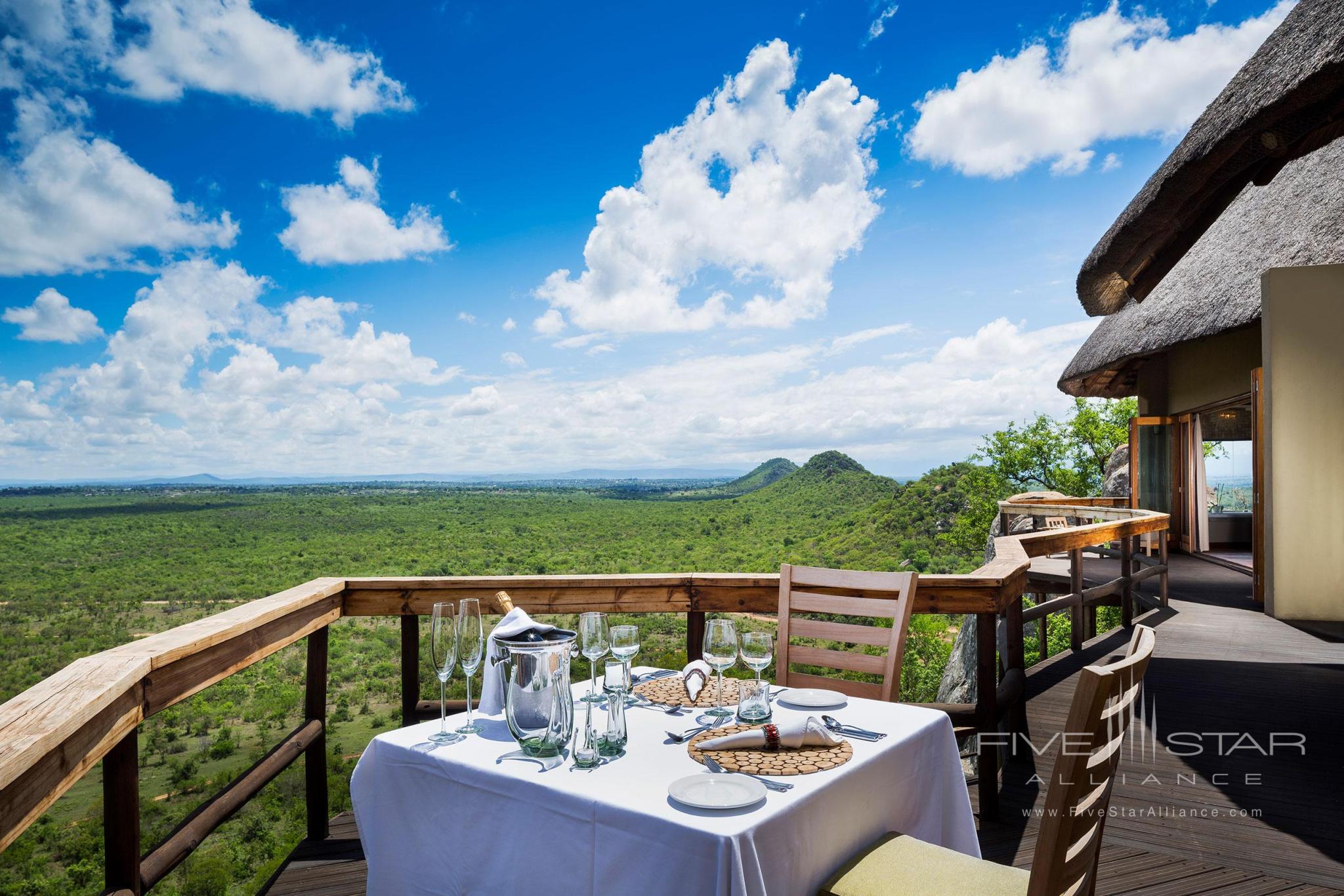 Ulusaba Rock Lodge Private Dining