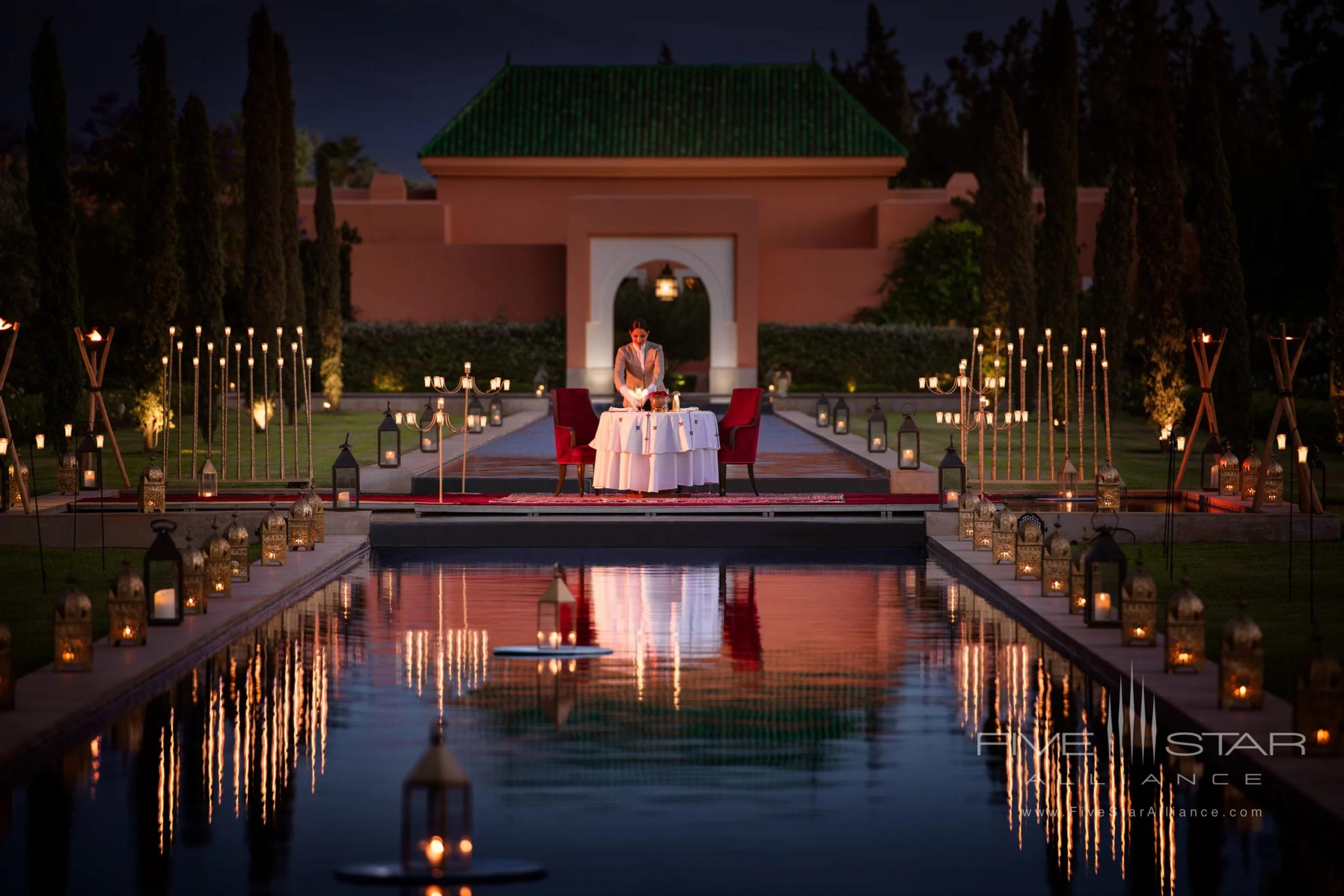 Royal Dinner on The Grand Canal at Oberoi Marrakech