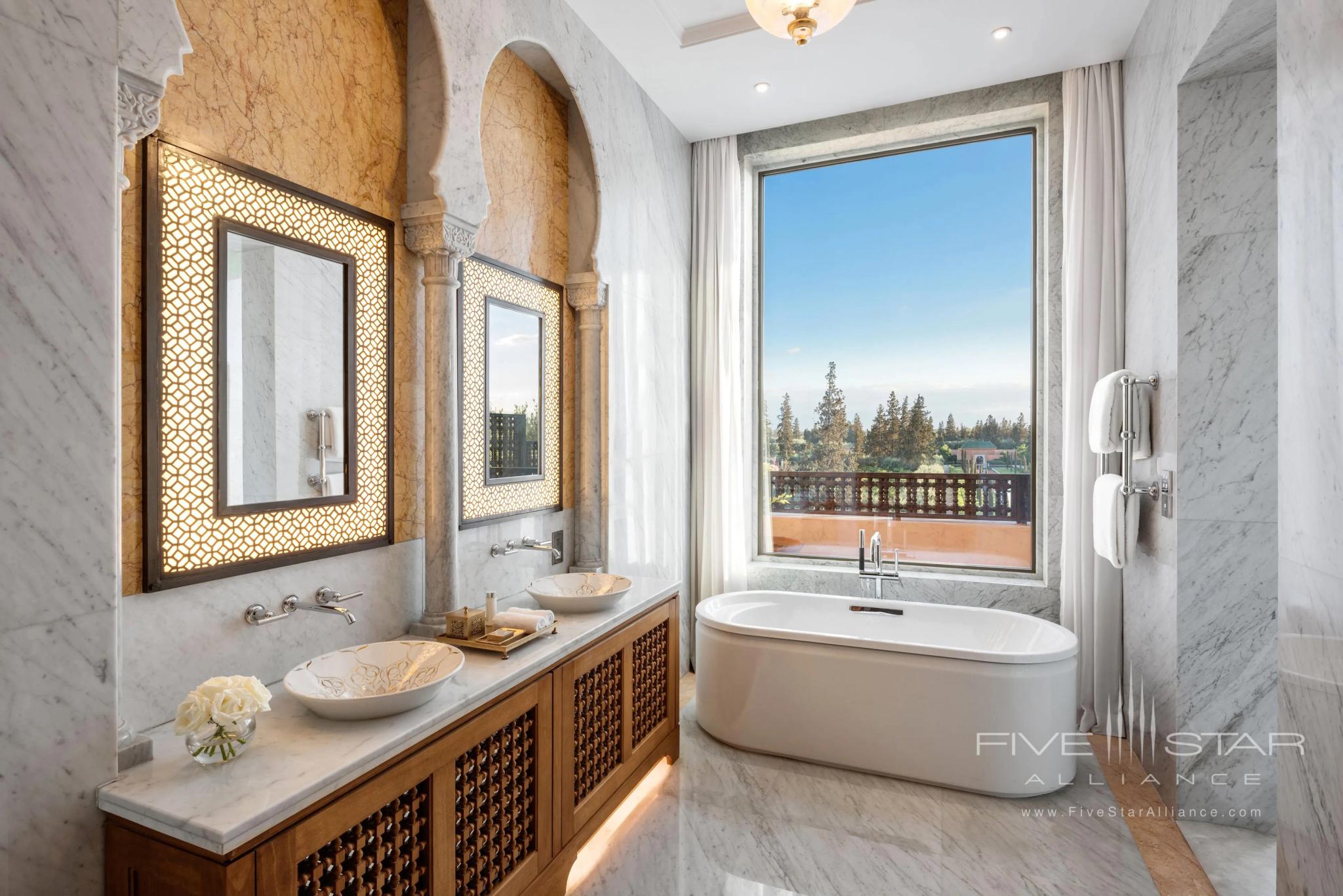Royal Suite Bathroom at Oberoi Marrakech