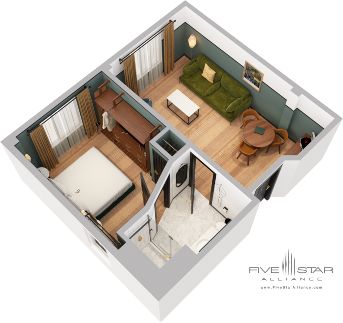 Emeline Corner Suite Floor Plan