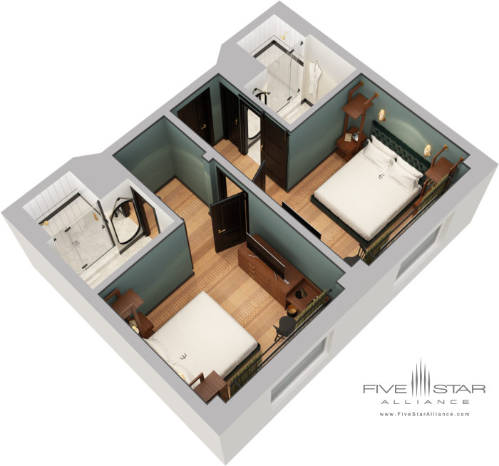 Emeline Nomad Guest Room Floor Plan