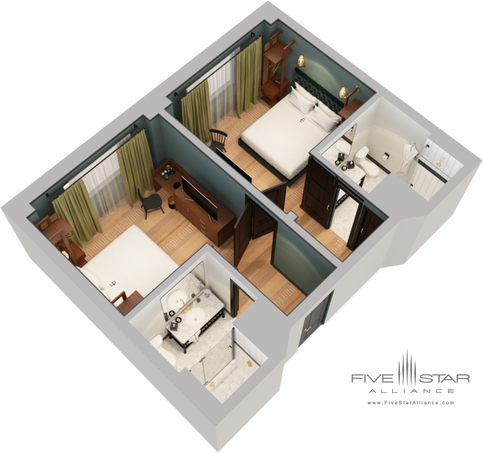Emeline Nomad Guest Room Floor Plan