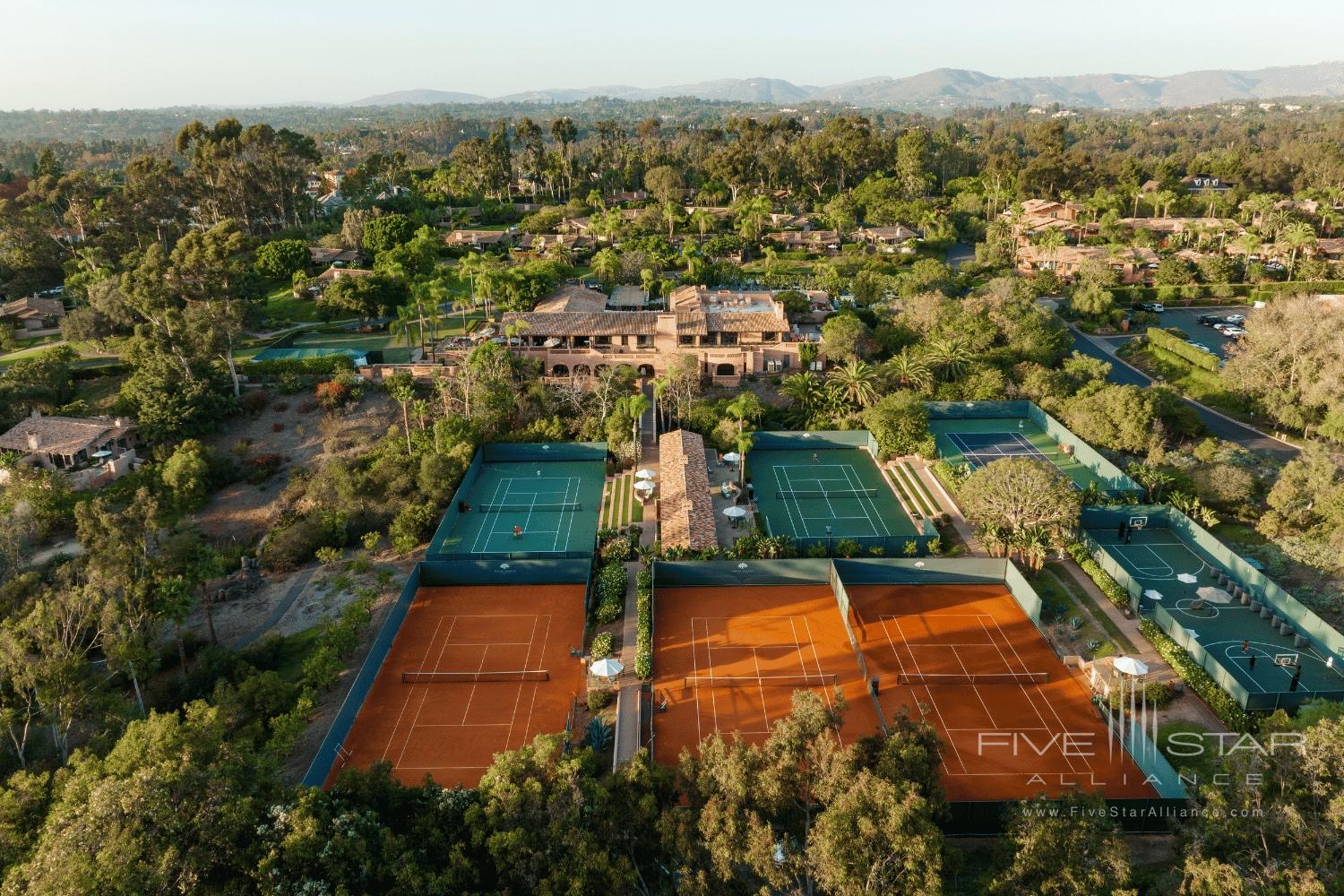 Rancho Valencia Aerial Pickleball Courts