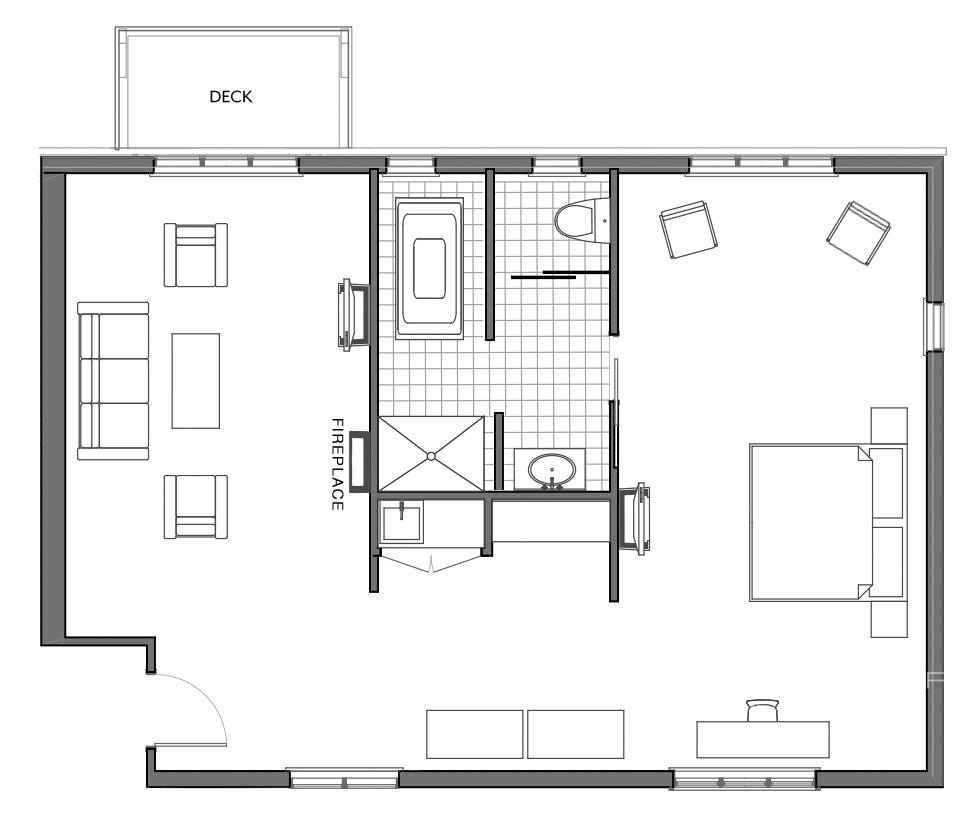 Hapuku Lodge Suite Floorplan Layout