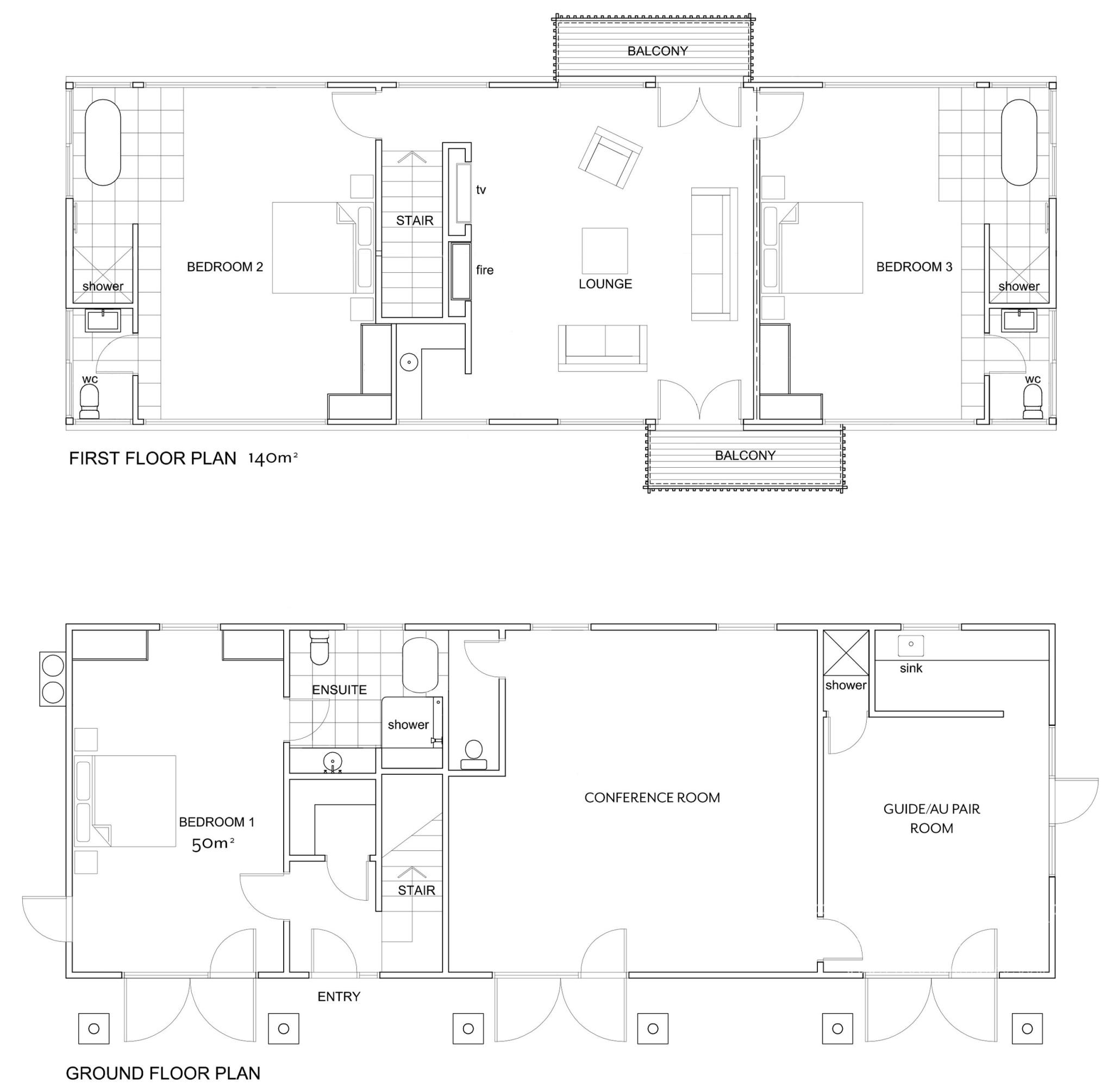 Hapuku Lodge Olive House Floorplan Layout