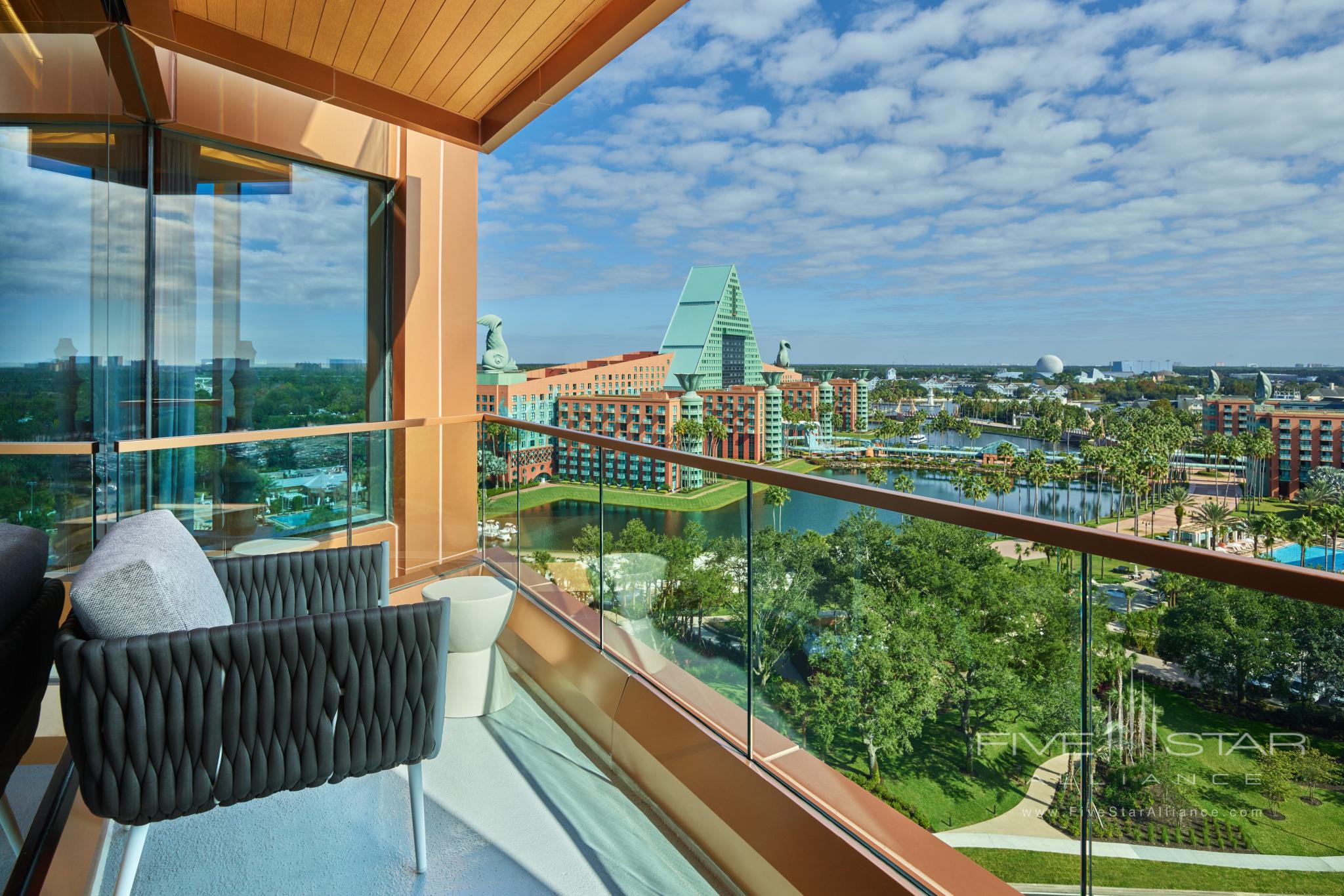 Walt Disney World Swan Reserve Chairman Suite Balcony