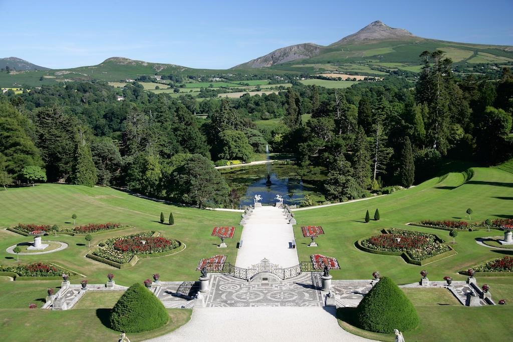 The Italian Terraced Gardens at Powerscourt Estate