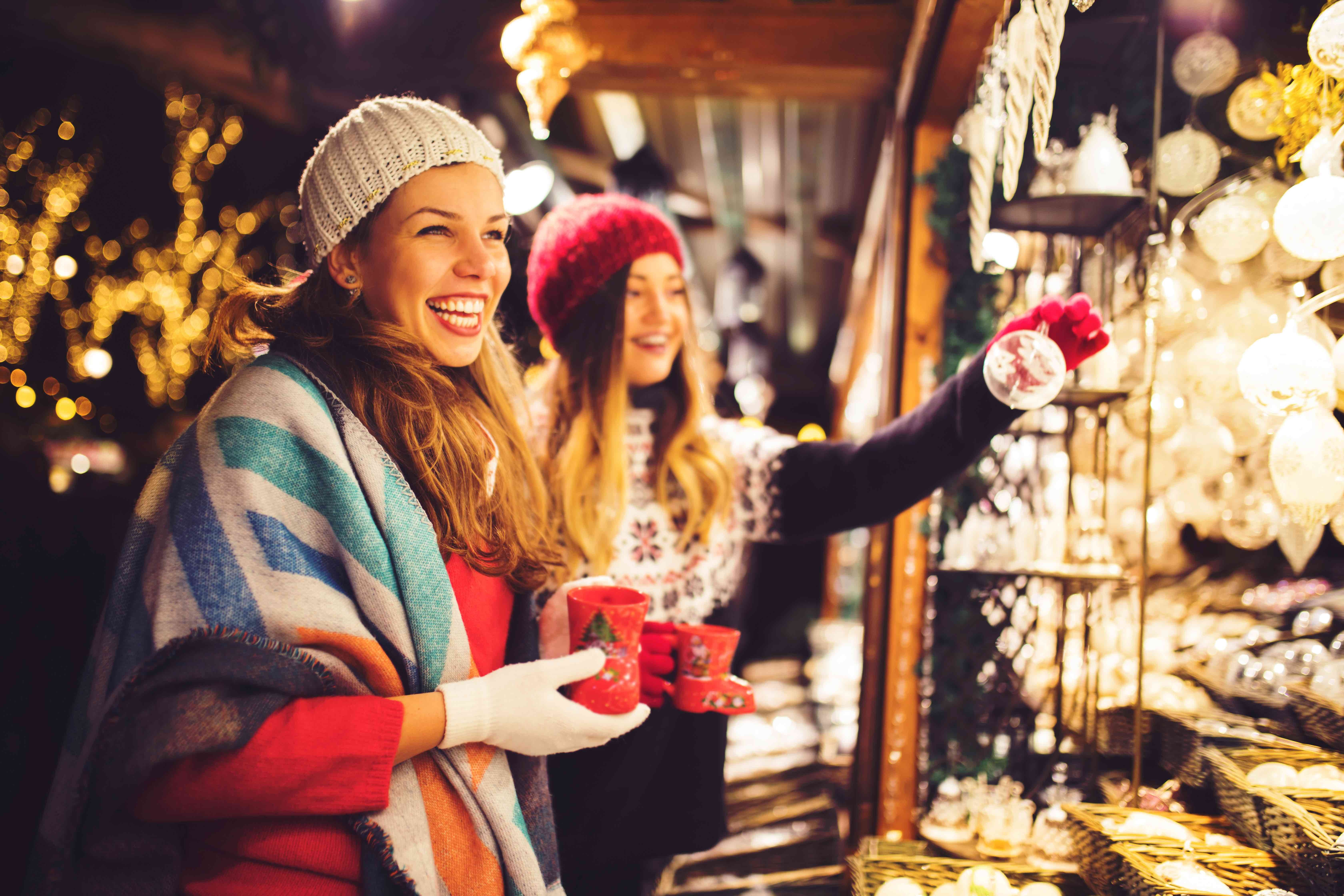 Shopping at the Vienna Christmas Market