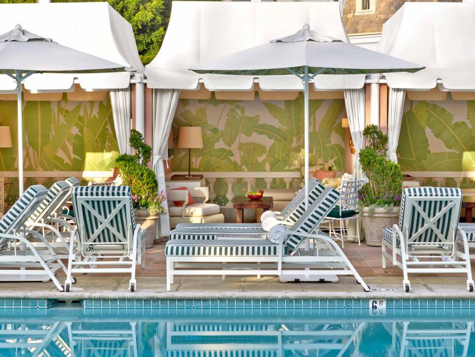 The Beverly Hills Hotel Pool Loungers