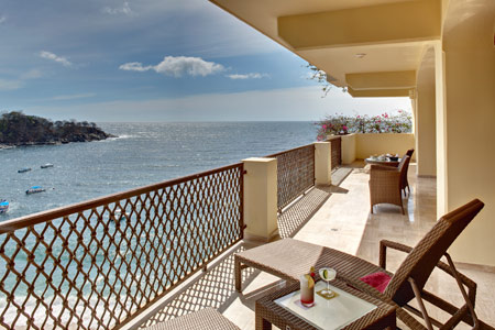 Patio of Barcelo Puerto Vallarta All-inclusive