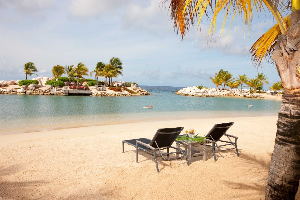 Beach at the Baoase Luxury Resort in Curacao